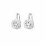 Sterling Silver Princess Cut CZ Earrings