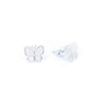 Butterfly Silver Stud Earrings MOP