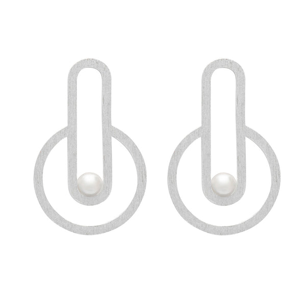 Sterling Silver Interconnected #2 Earrings