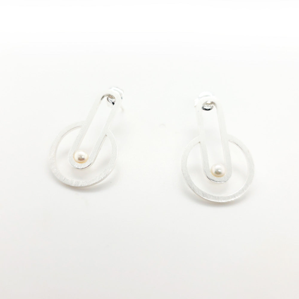Sterling Silver Interconnected #2 Earrings