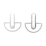 Sterling Silver Interconnected #1 Earrings