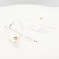 Sterling Silver Eternal Love Pearl Earrings