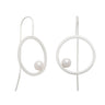 Sterling Silver Eternal Love Pearl Earrings