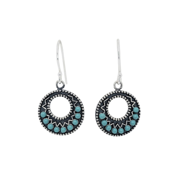 Turquoise Beads Ethenic Earrings