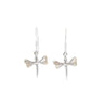 MOP Small Dragonfly Silver Earrings