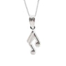 Music Note Silver Necklace