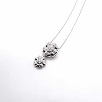 Cherry Blossom Silver Necklace