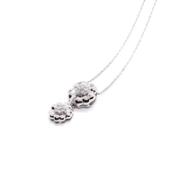 Cherry Blossom Silver Necklace