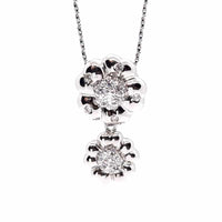 Cherry Blossom Silver Necklace
