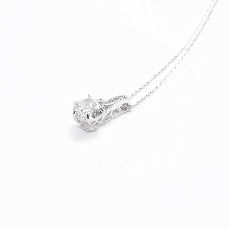 6 Prong Setting Solitaire Pendant