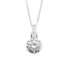 6 Prong Setting Solitaire Pendant