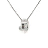 High Polished Tiny Puff Heart Necklace