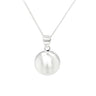 Brushed Round Ball Silver Necklace