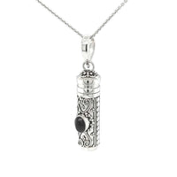 Small Keepsake Onyx Locket Pendant