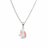 Tiny Unicorn Silver Necklace