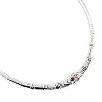 Red Spinel Silver Necklace