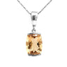Citrine Silver Enhancer Pendant