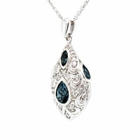 London Blue Topaz Silver Necklace