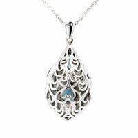 London Blue Topaz Silver Necklace