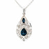 London Blue Topaz Silver Necklace