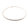 Tricolour Tone Gold Plated Sterling Silver Omega Chain