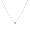 Sterling Silver Floating CZ Pendant with Chain