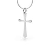 Cross Plain Silver Pendant