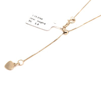 9K Yellow Gold Adjustable Box Chain