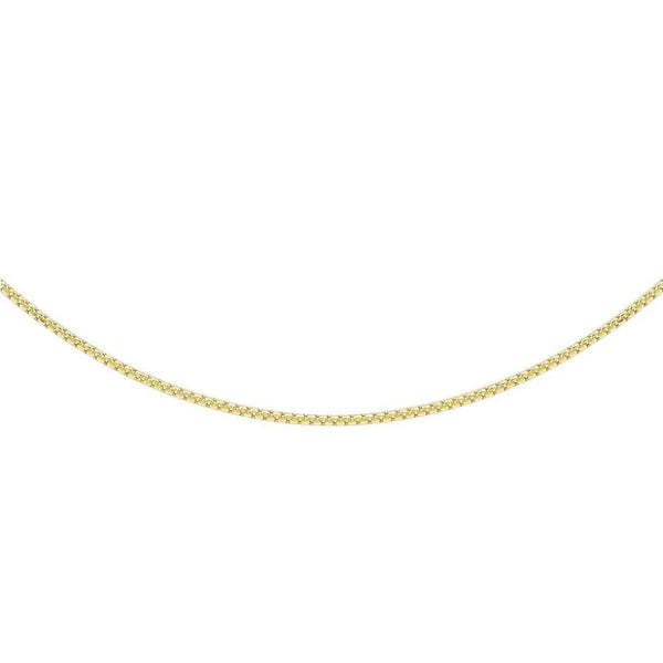 9K Yellow Gold 22 Diamond Cut Box Chain