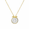 Gold Plated Sterling Silver Coin Necklace