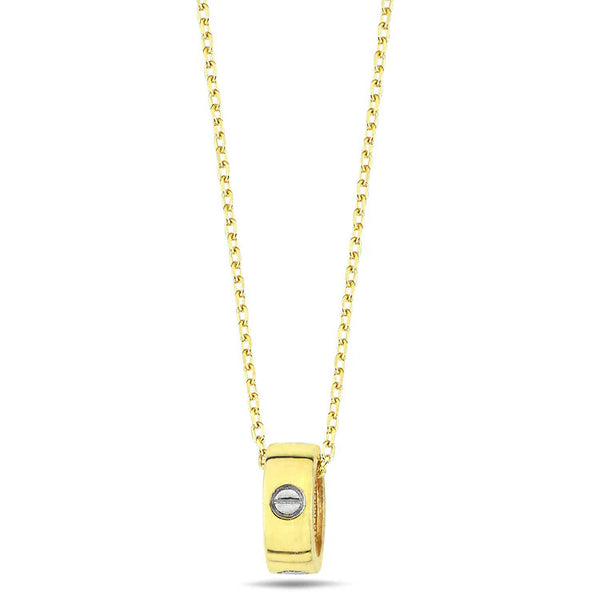 9K Yellow Gold Lock Necklace