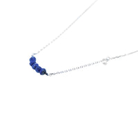 Lapis Lazuli Beads in Silver Necklace