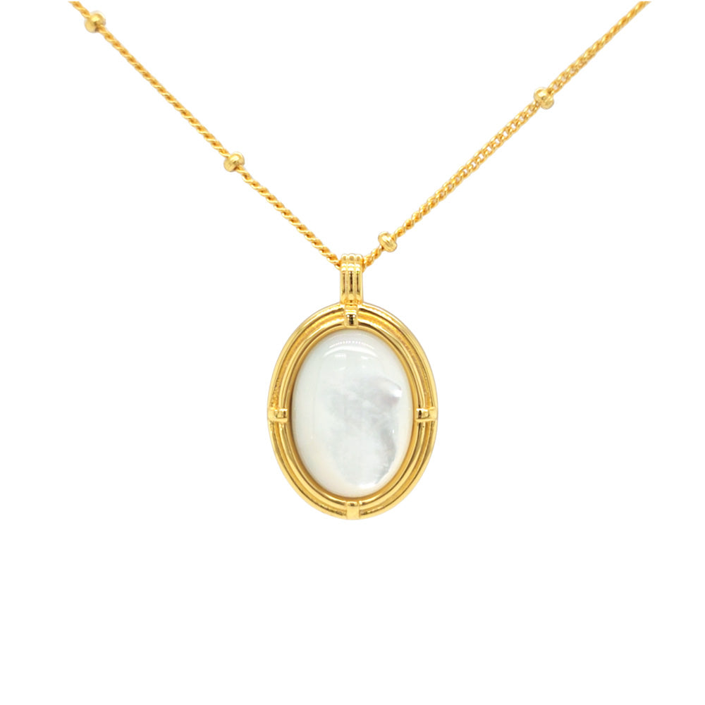 18K Gold Plated Sterling Silver Dark Night Necklace