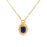 18K Gold Plated Sterling Silver Blue Night Pendent