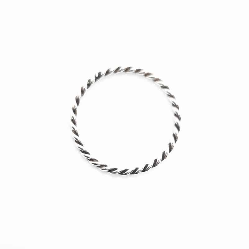 Sterling Silver Stackable Twisted Ring