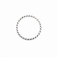 Sterling Silver Stackable Twisted Ring