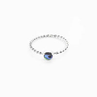 Paua Shell Sterling Silver Ring