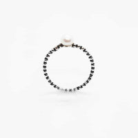 Fresh Water Pearl Oxidised Sterling Silver