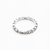 Sterling Silver Rose Stackable Ring