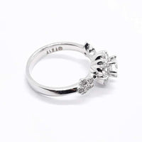 ASHA Sterling Silver CZ Embedded Ring