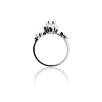 ASHA Sterling Silver CZ Embedded Ring