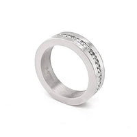 Stainless Steel Swarovski Crystal Band