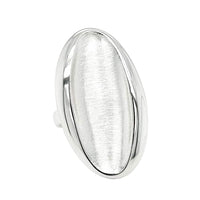 Shield Modern Silver Ring