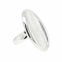 Shield Modern Silver Ring