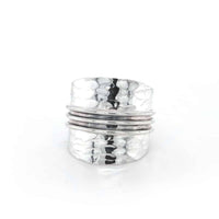 Sterling Silver Hammered Texture Ring