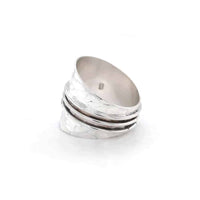 Sterling Silver Hammered Texture Ring