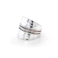 Sterling Silver Hammered Texture Ring