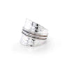 Sterling Silver Hammered Texture Ring
