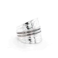 Sterling Silver Hammered Texture Ring