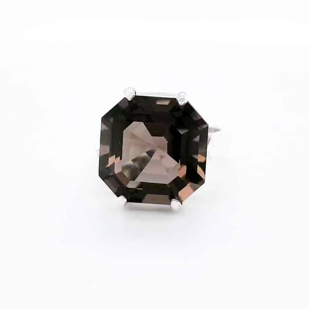 Smoky Quartz Sterling Silver Ring